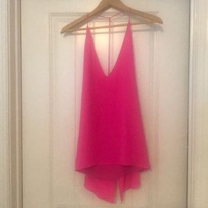 Draped racer back tank